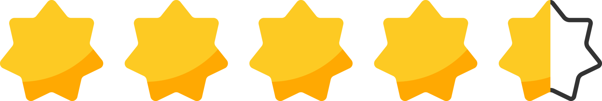 Star rating review with gold stars clip art png