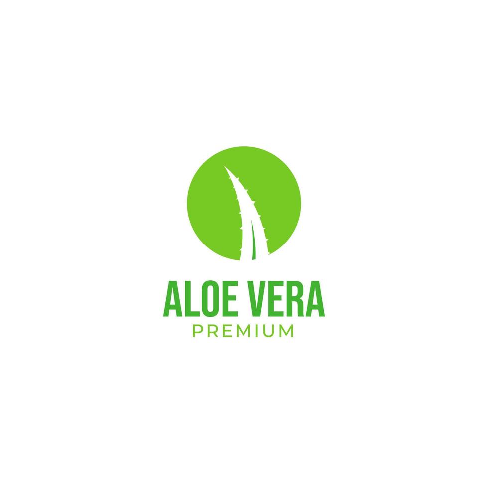 vector áloe vera logo diseño concepto ilustración idea