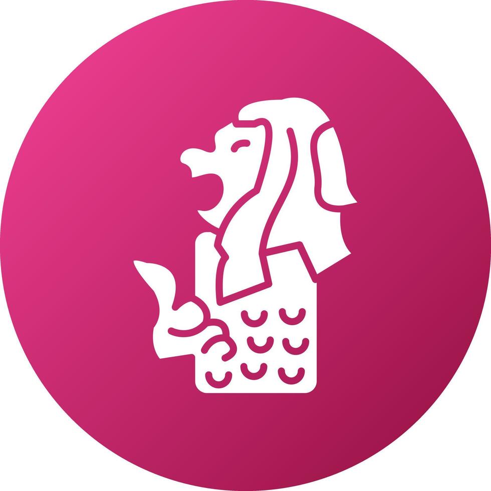Merlion Icon Style vector