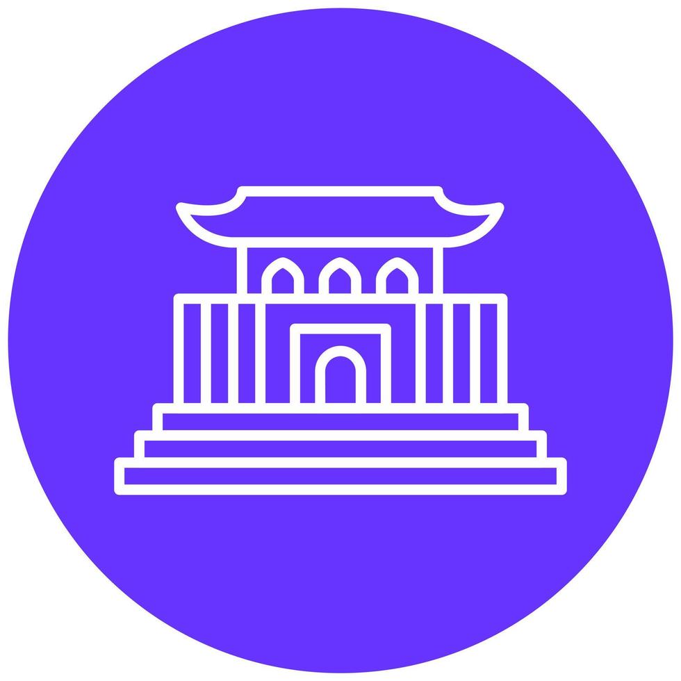 Forbidden City Icon Style vector