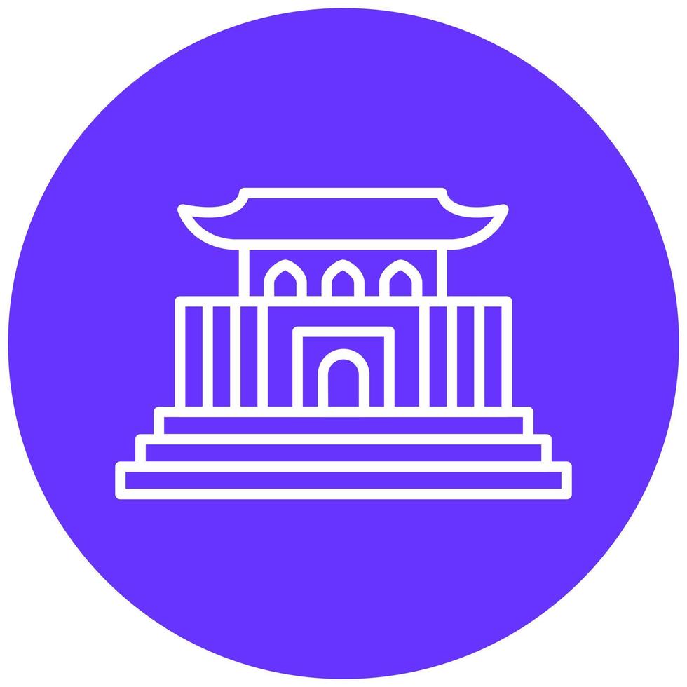 Forbidden City Icon Style vector