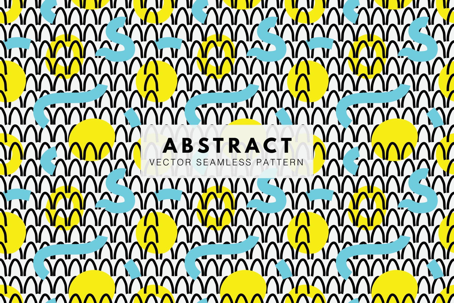 Abstract organic shapes with curve lines seamless repeating pattern ...