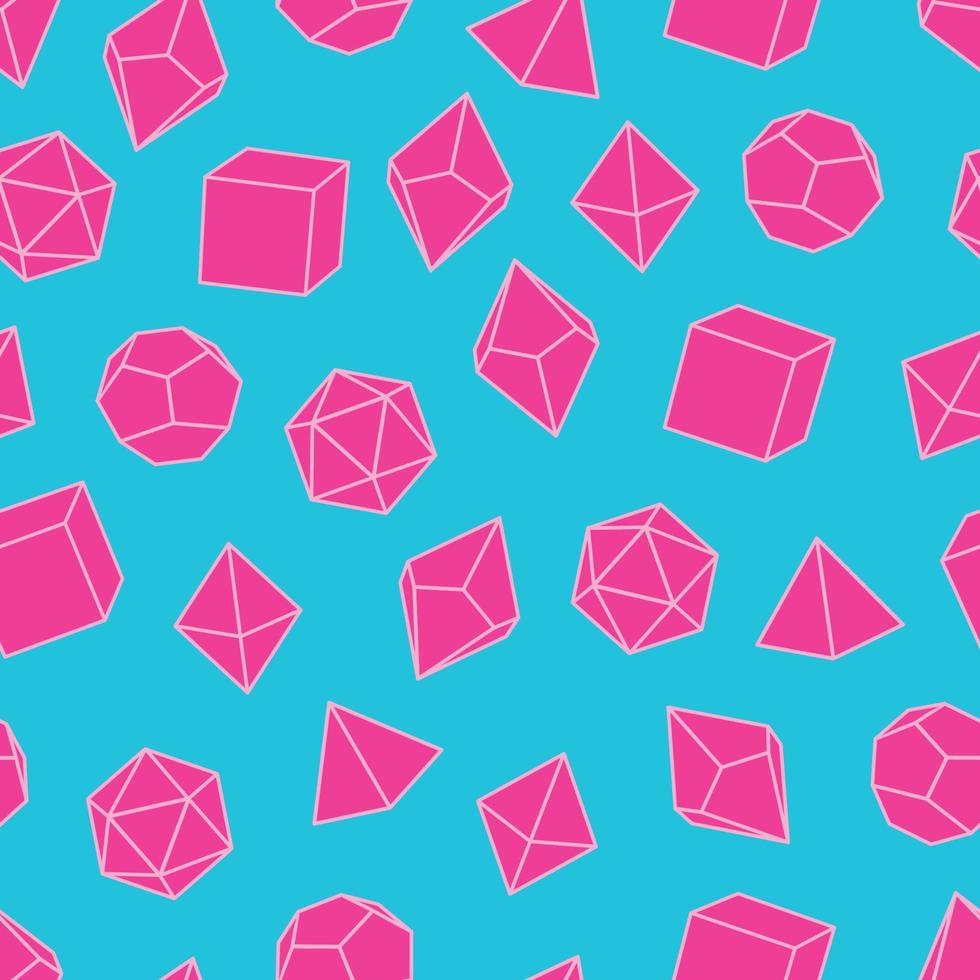 Seamless pattern of dice for board games. vector