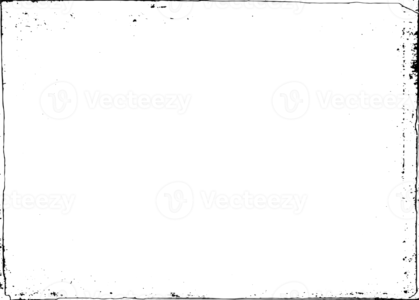 grunge frontière texture Contexte. abstrait Cadre recouvrir. png graphique illustration avec transparent Contexte.