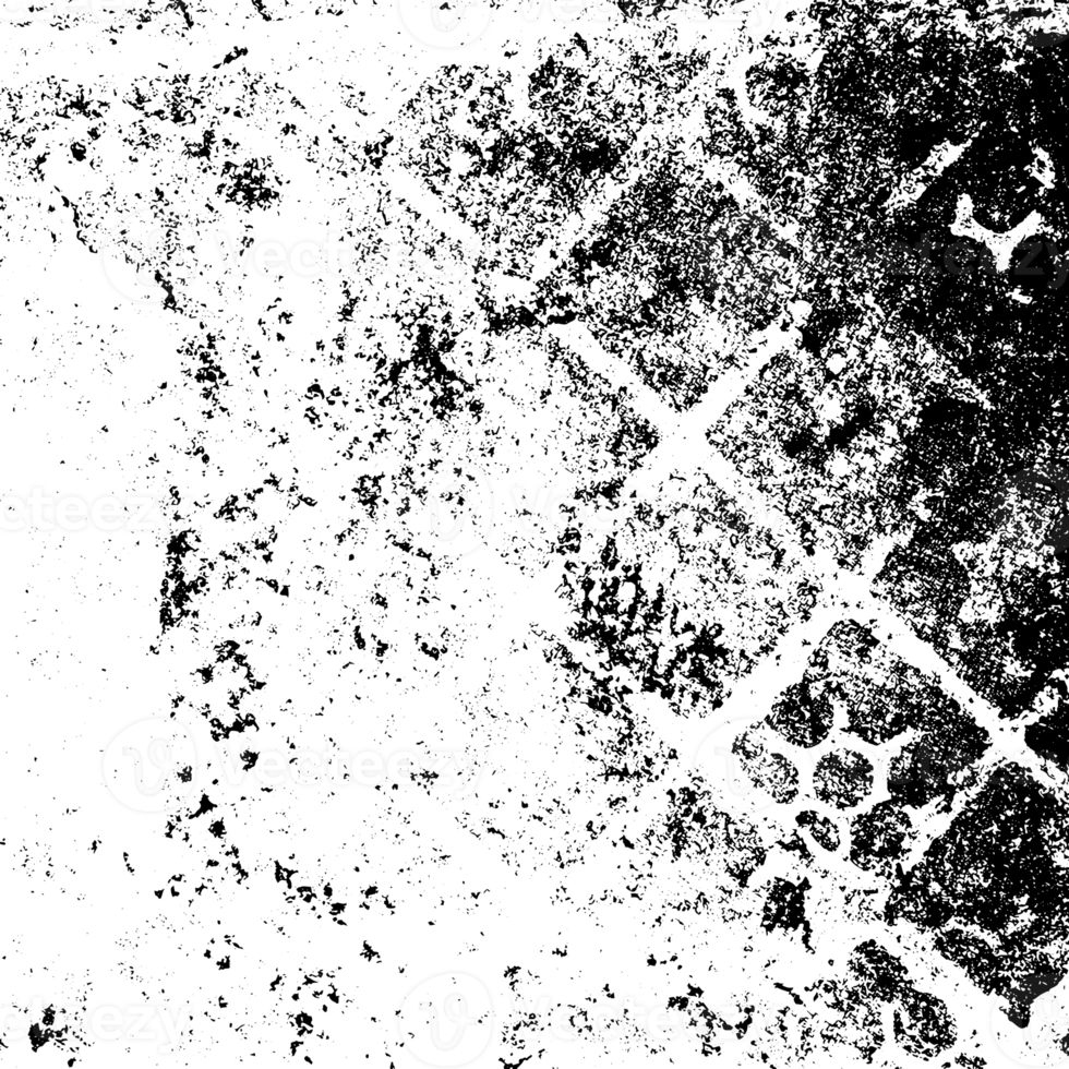 Rustic grunge texture with grain and stains. Abstract noise background. PNG graphic illustration with transparent background.