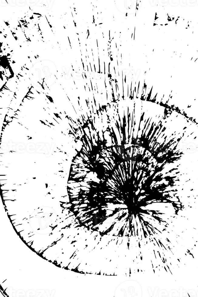 rustiek gebarsten structuur met veel scheuren en krassen. abstract achtergrond. PNG grafisch illustratie met transparant achtergrond.