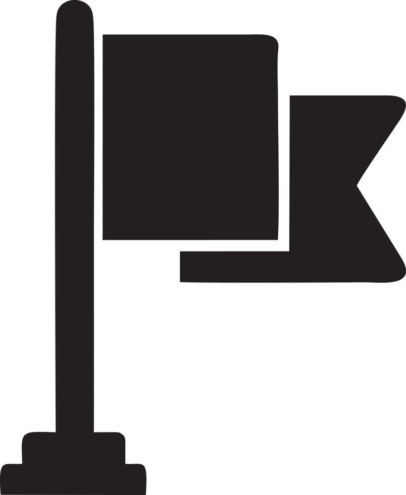 Flag icon symbol vector image. Illustration of the waving flag location design image. EPS 10.