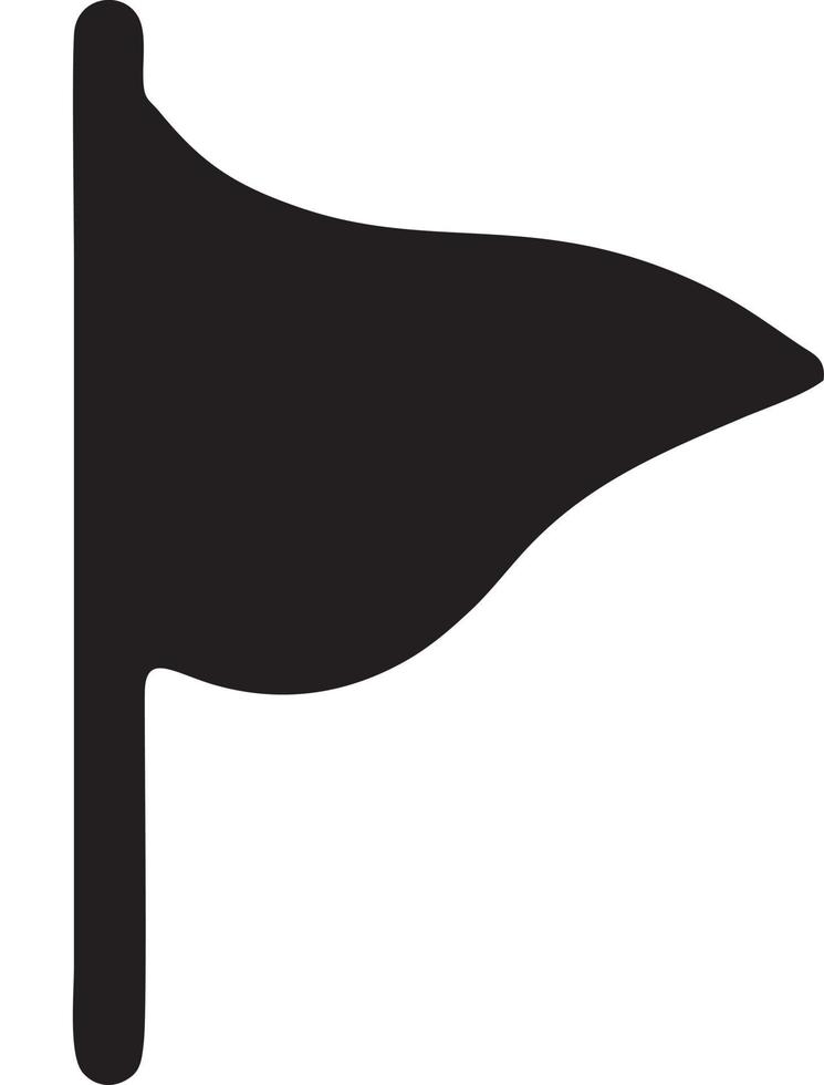 Flag icon symbol vector image. Illustration of the waving flag location design image. EPS 10.