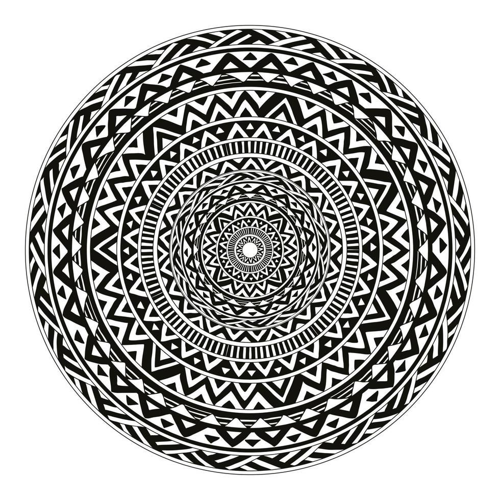Mandala isolated design element, geometric. vector
