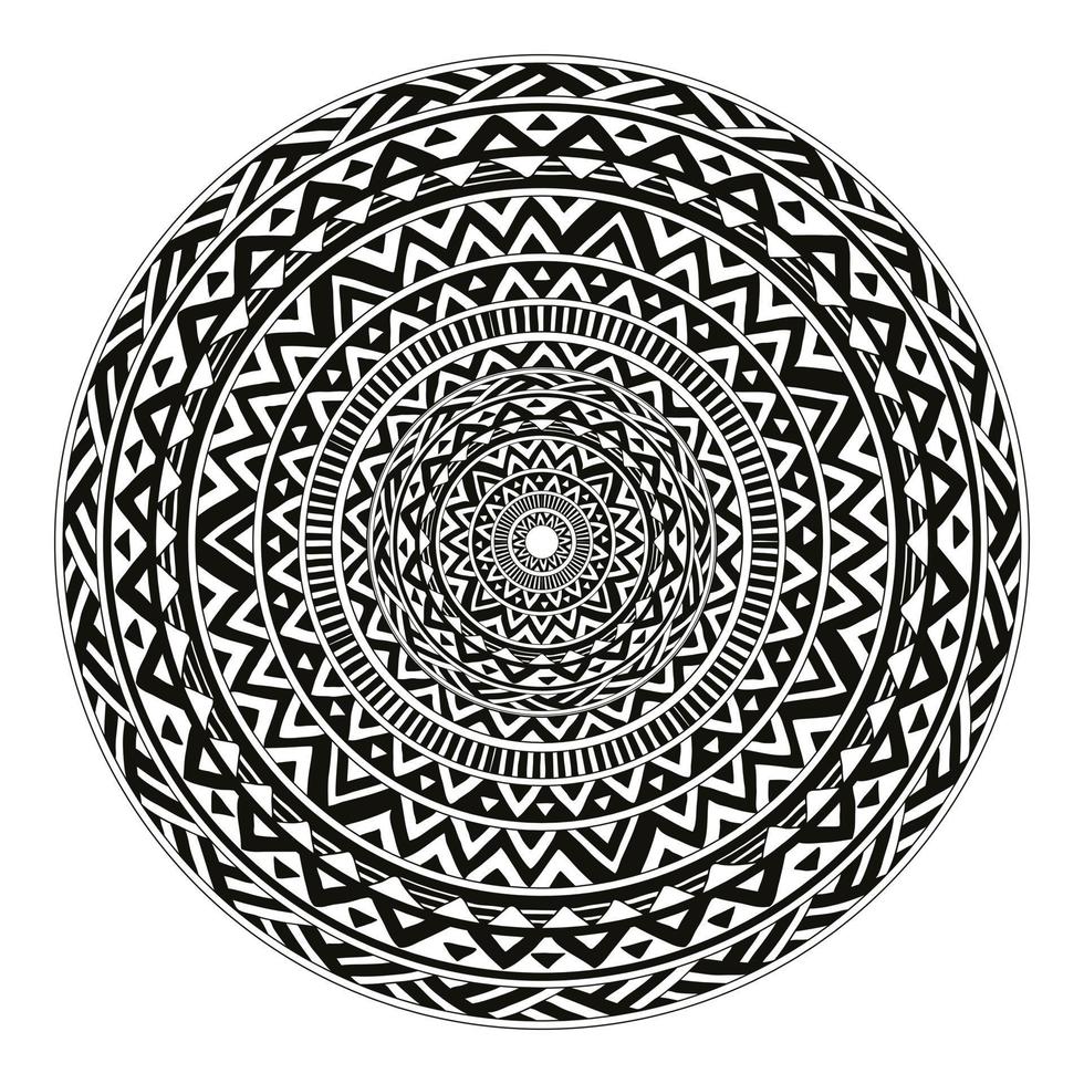 Mandala isolated design element, geometric. vector