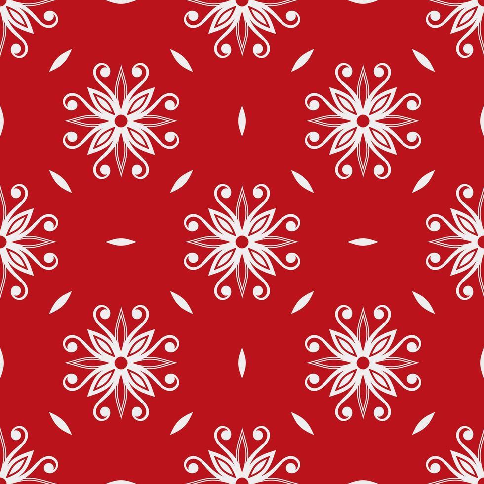 Floral seamless pattern, wallpaper baroque, damask. vector