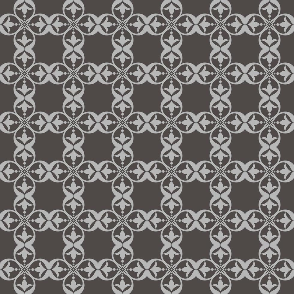 Abstract geometric seamless pattern brown. vector