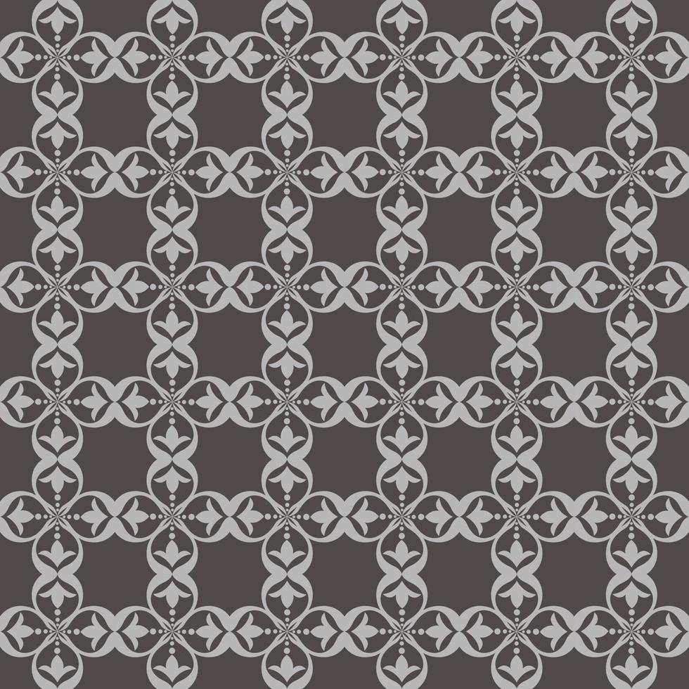 Abstract geometric seamless pattern brown. vector