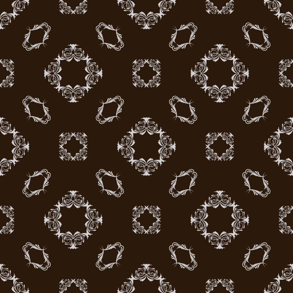 Vector damask seamless pattern background.