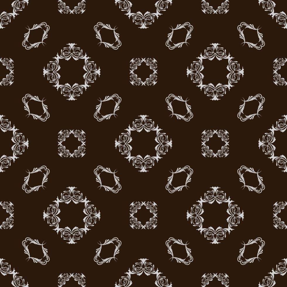 Vector damask seamless pattern background.