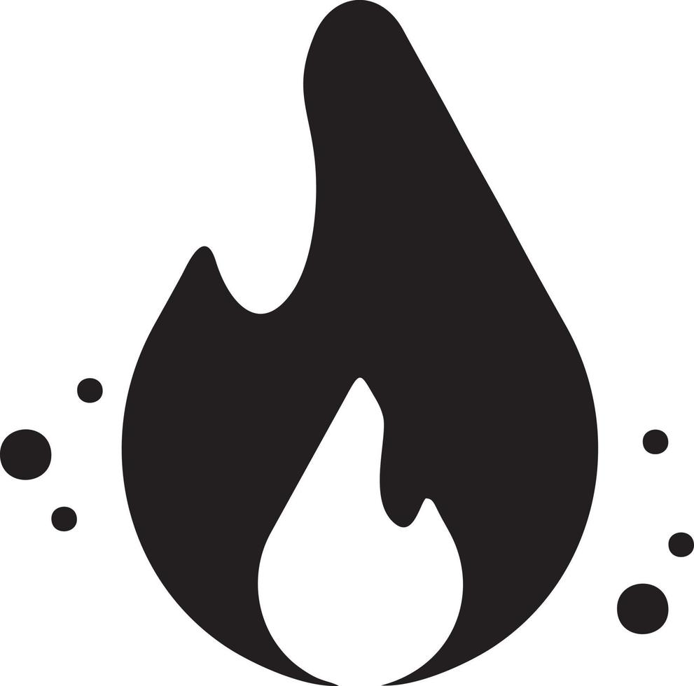 Fire hot icon symbol image vector. Illustration of the danger fire burn image design. EPS 10 vector