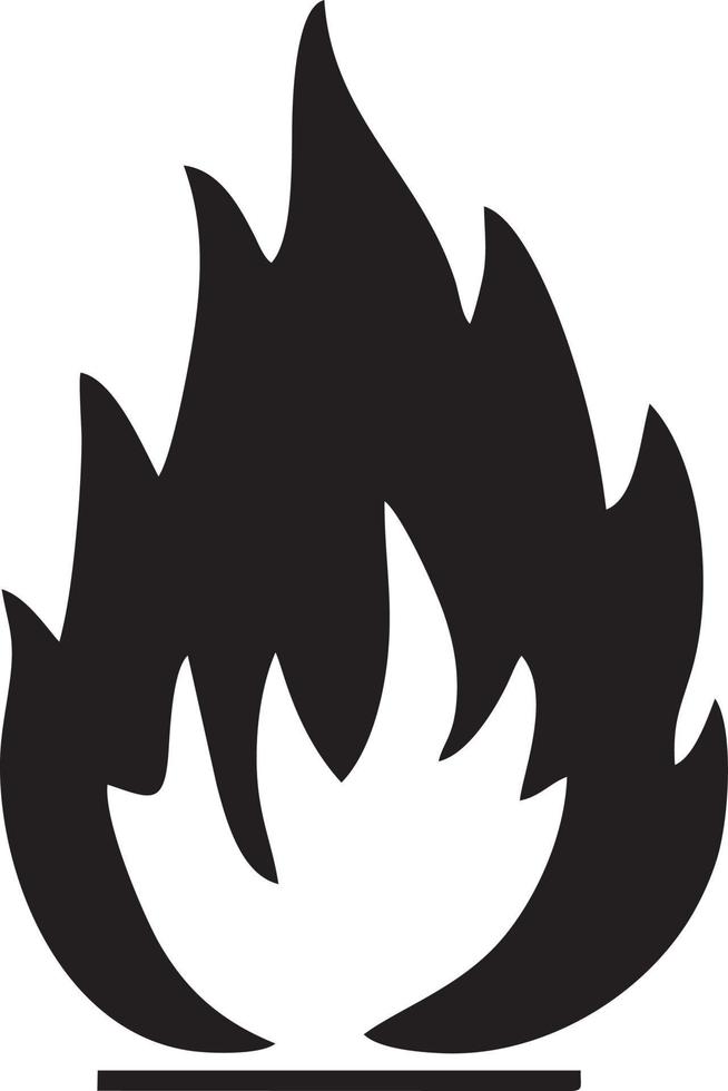 Fire hot icon symbol image vector. Illustration of the danger fire burn image design. EPS 10 vector