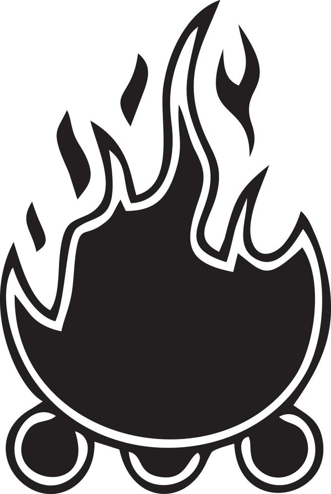 Fire hot icon symbol image vector. Illustration of the danger fire burn image design. EPS 10 vector