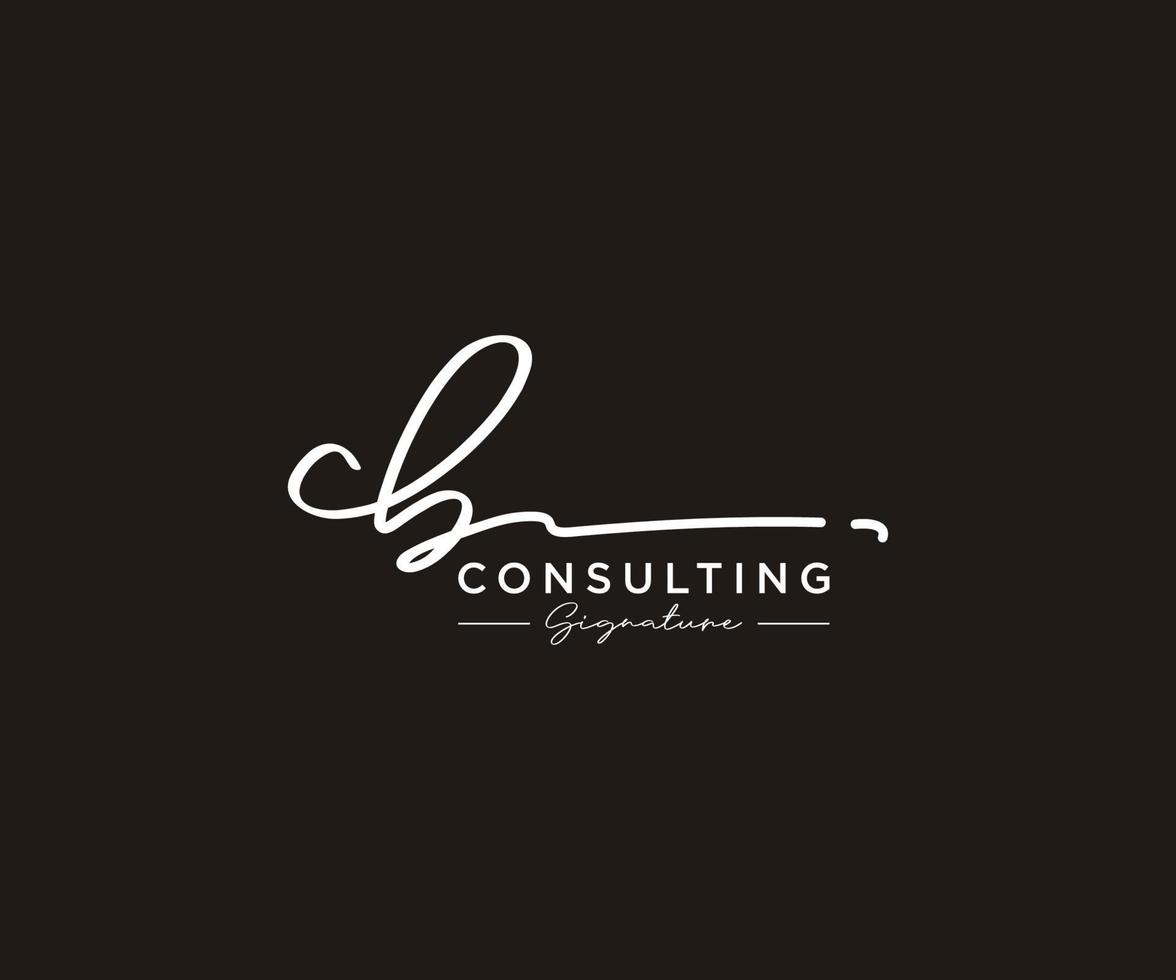 Initial CB signature logo collection template vector. Hand drawn Calligraphy lettering Vector illustration.