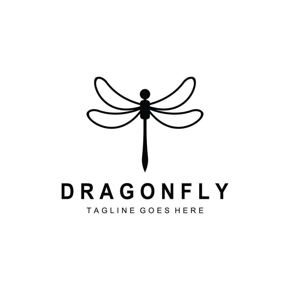 Dragonfly illustration icon vector