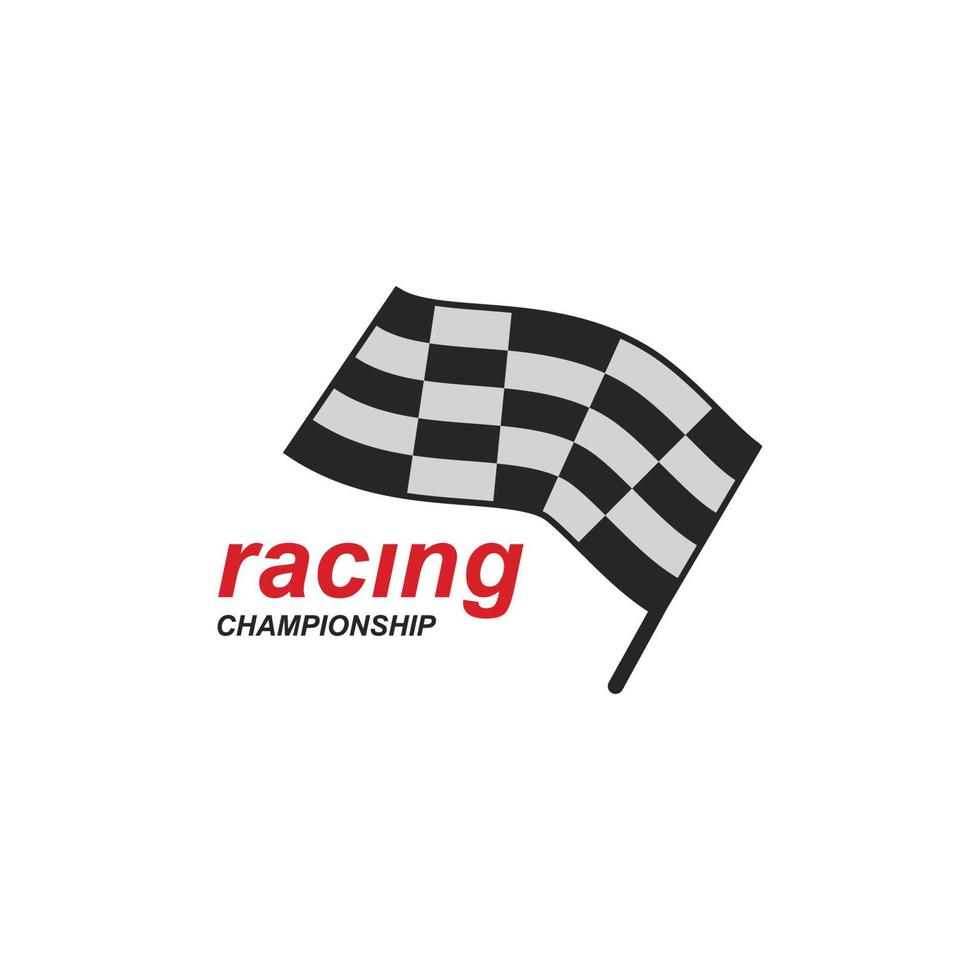 Race flag icon design vector