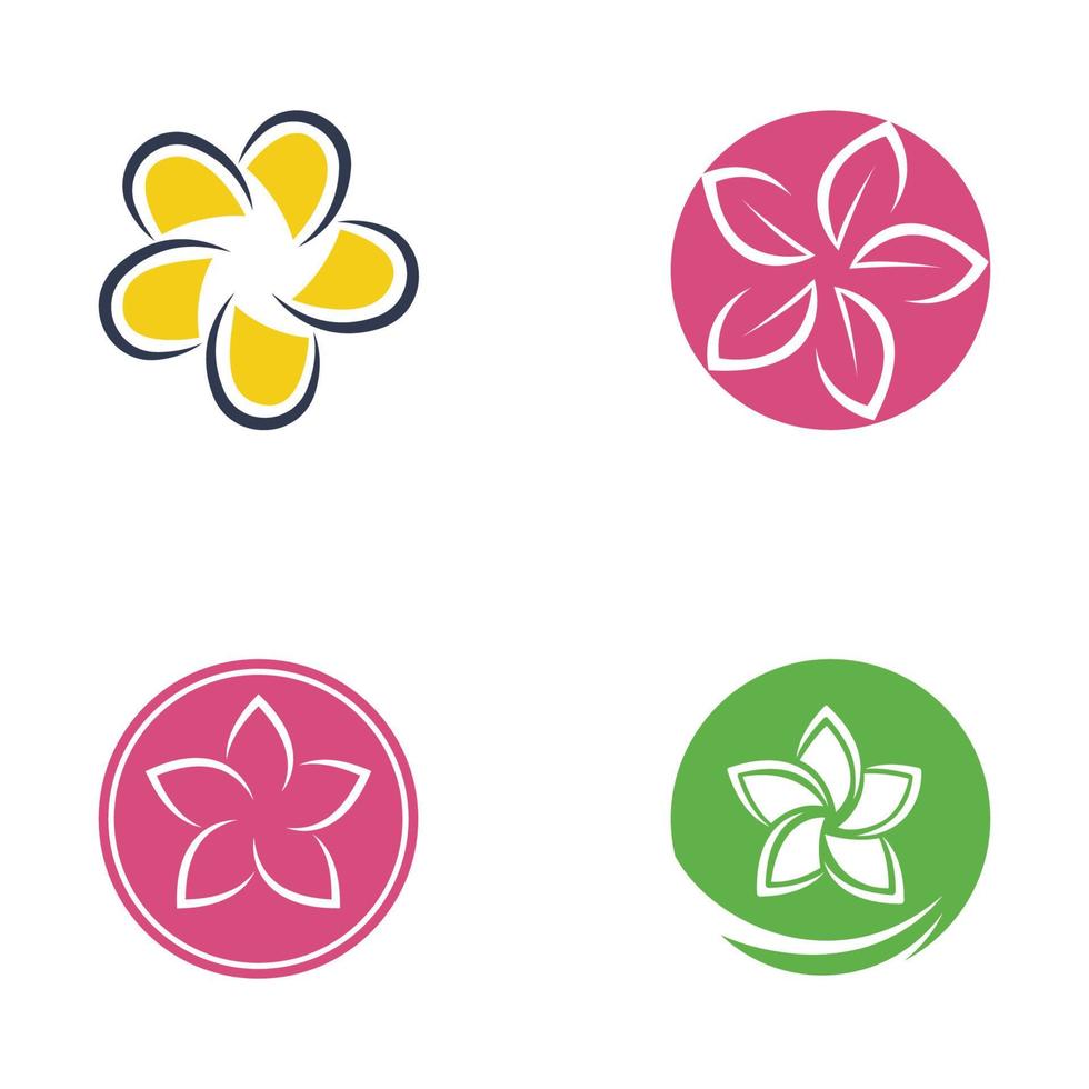 Beauty icon flowers design illustration vector