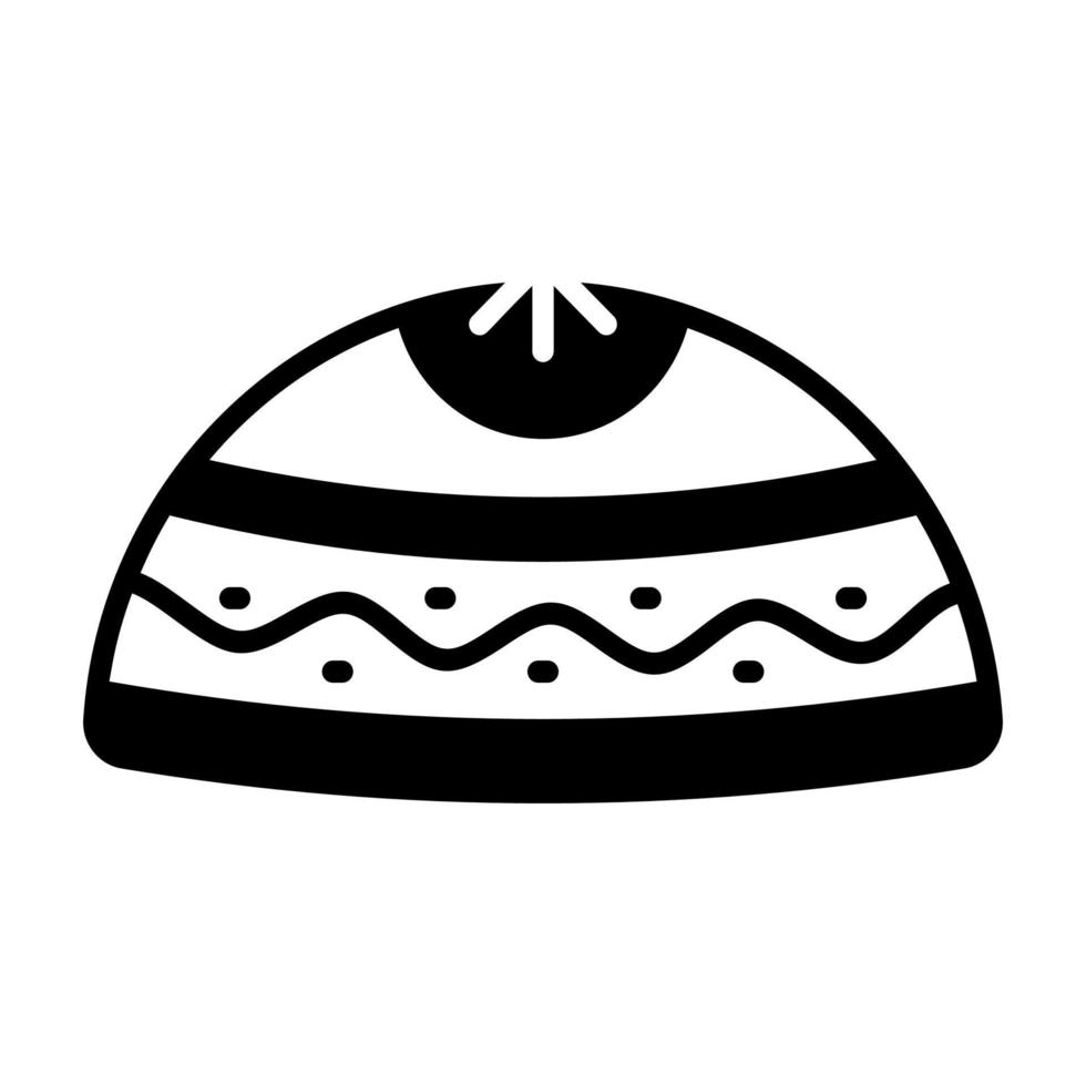 Muslim traditional cap vector design in modern style, easy to use icon