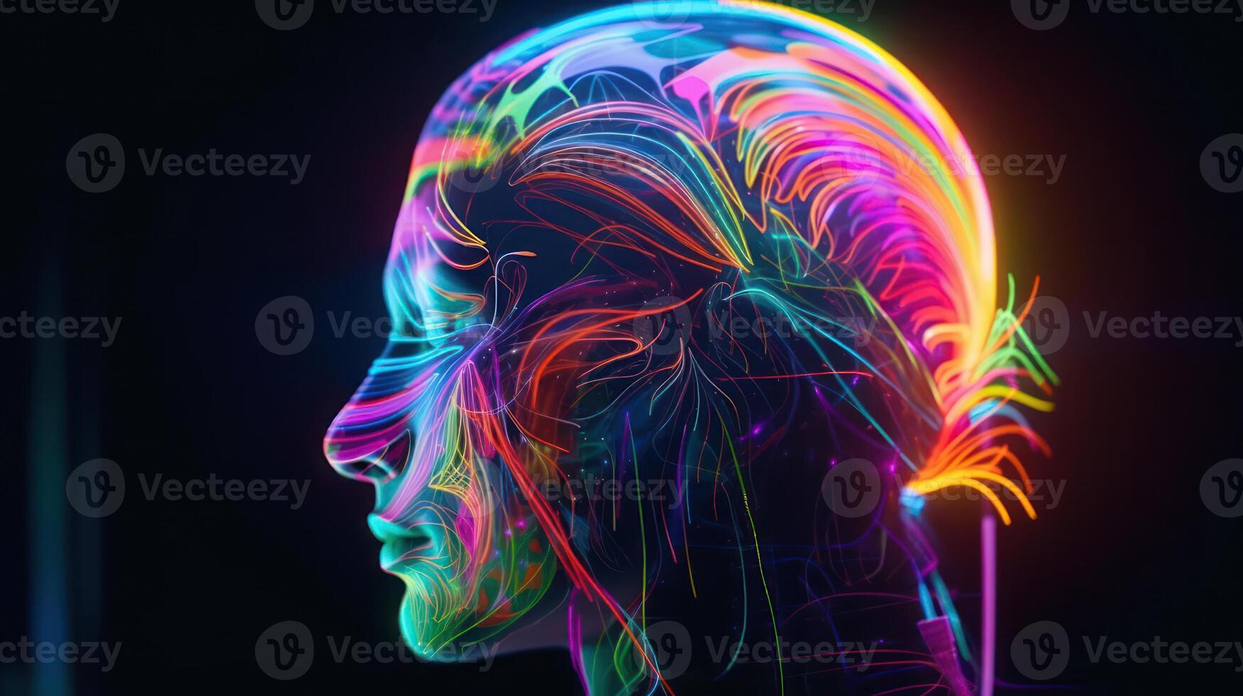 hologram colorful euphoria endorphin mind blow energy photo