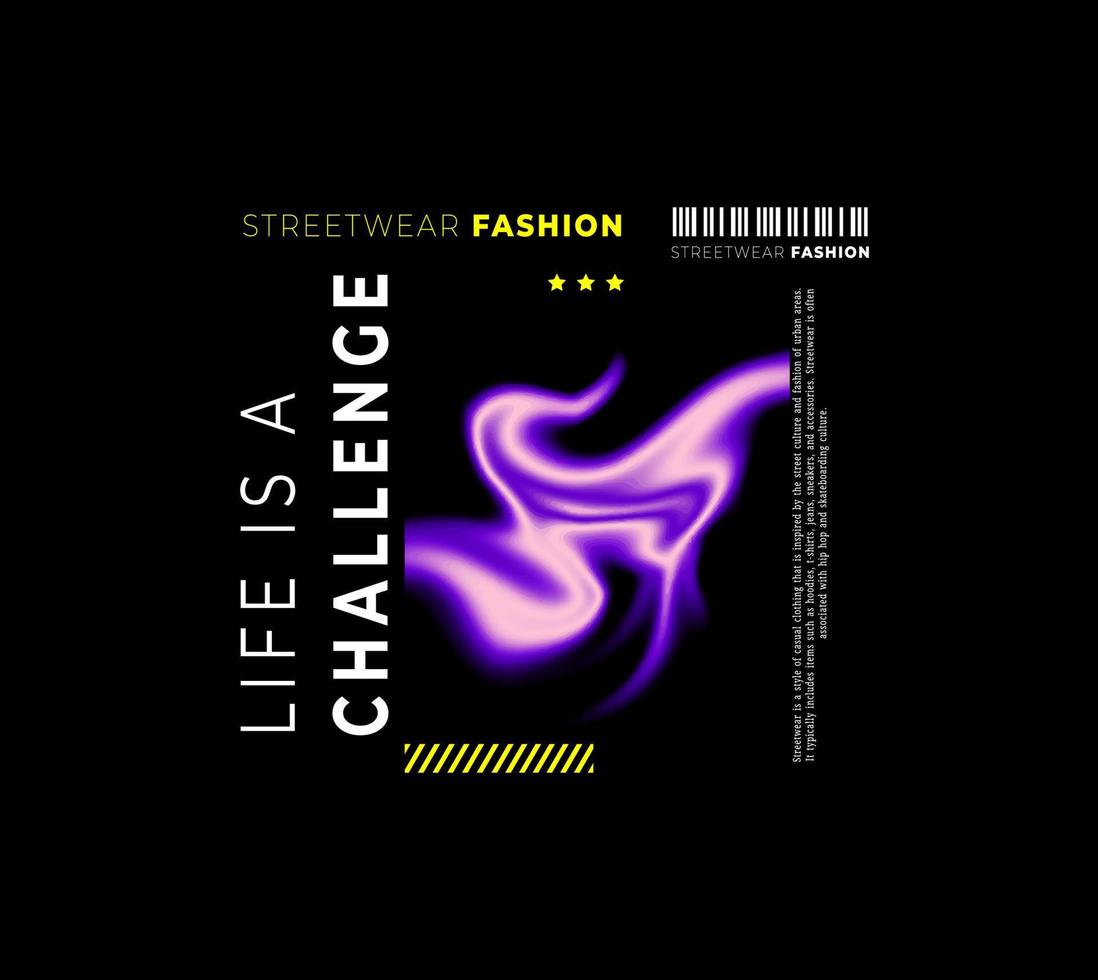 Urban Style Design Aesthetics, Casual Fashion, Streetwear, Typography. for screen printing t-shirts, jackets vector