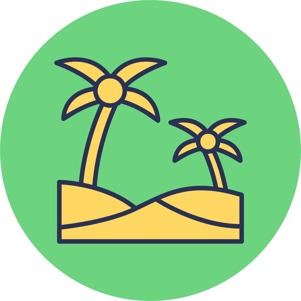 Oasis vector icon
