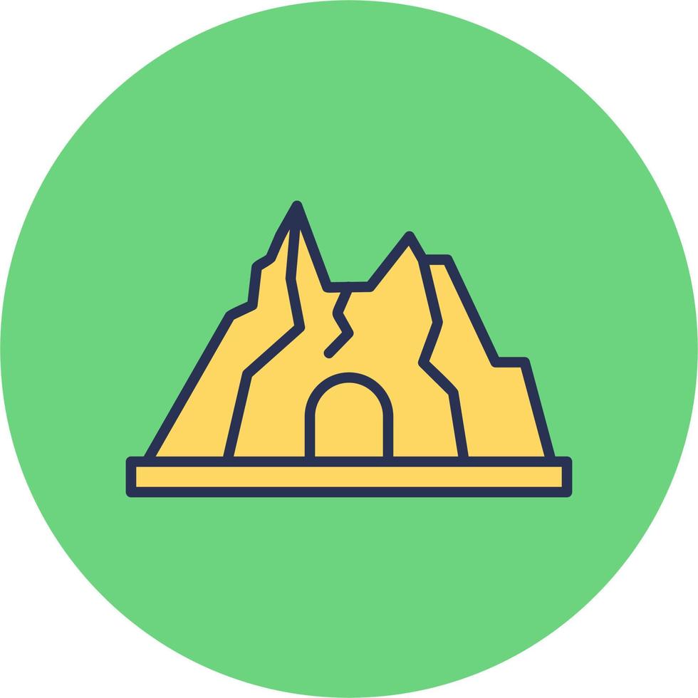 icono de vector de cueva