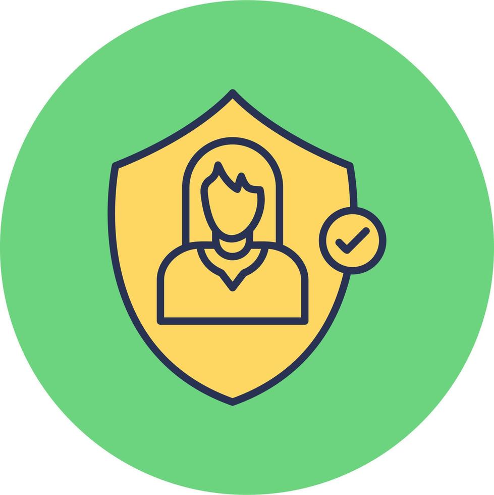 Female protection vector icon