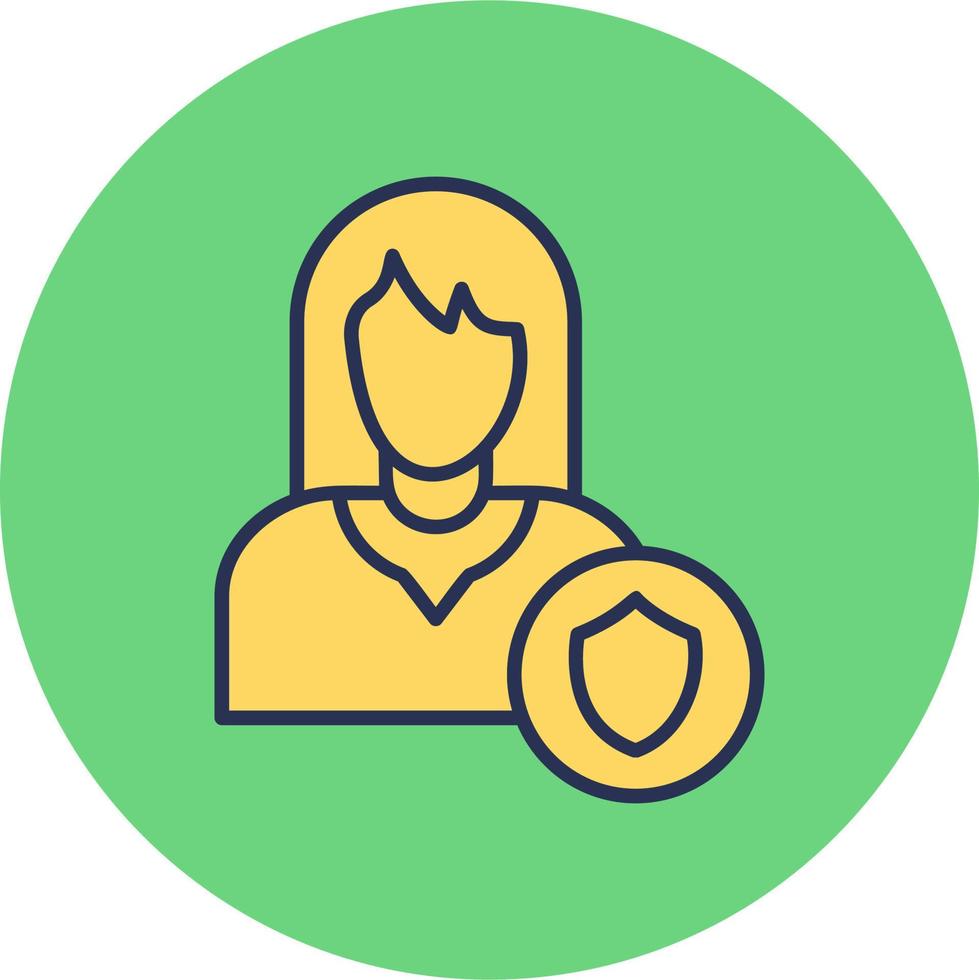 Female protection vector icon