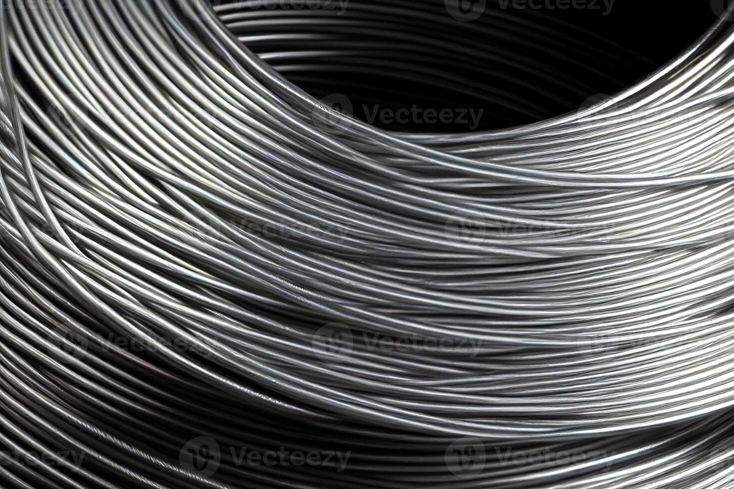aluminum wire coil illustration photo