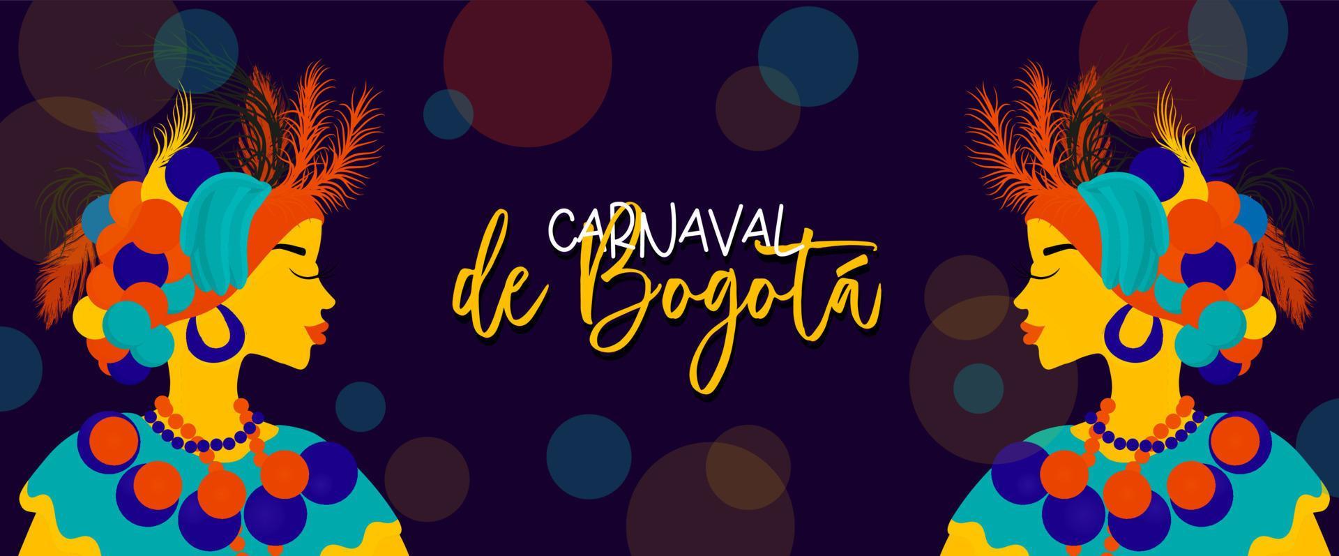 Happy Carnival, Colombia, South America Carnival with samba dancers and