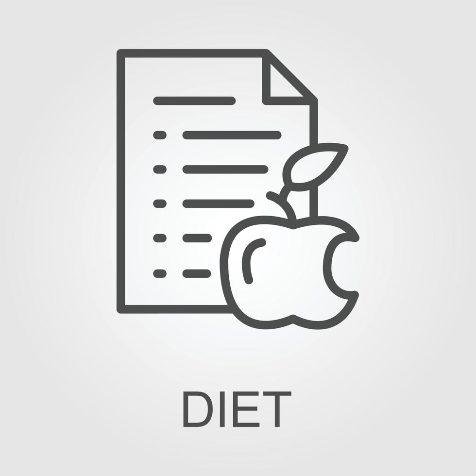 Healthy diet glyph icon. Black vector illustrations isolated on white.
