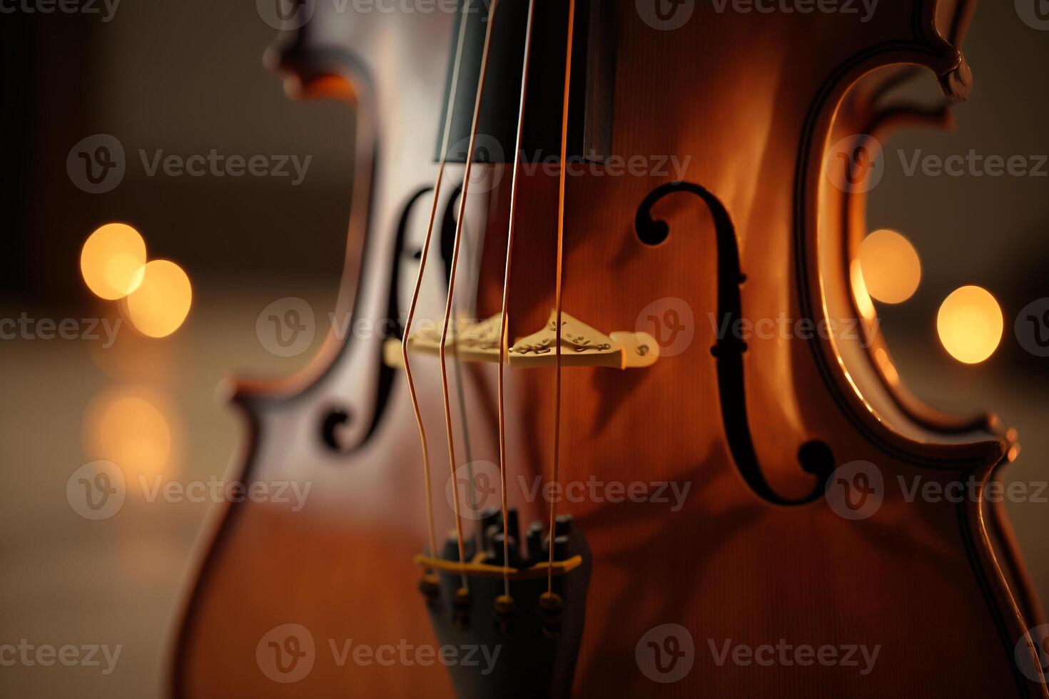 violín instrumentos de cuerda de madera musical instrumento generativo ai foto