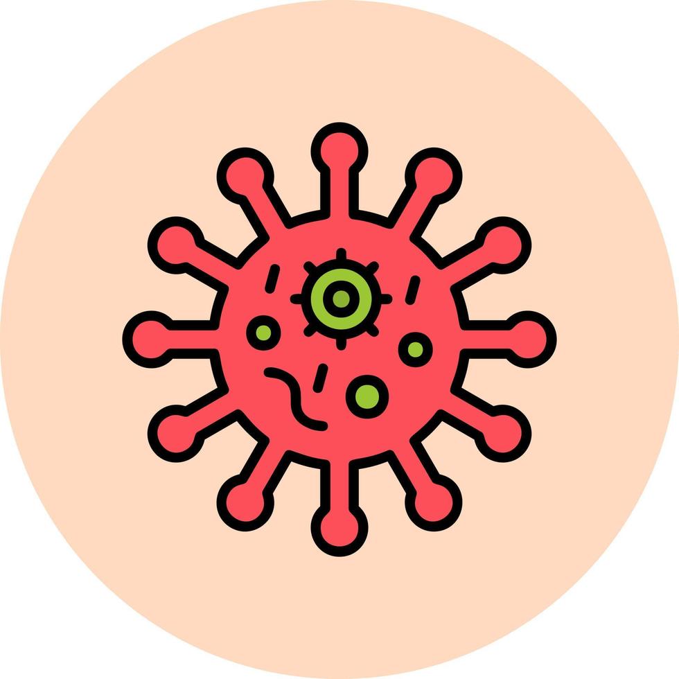 Virus vector icon