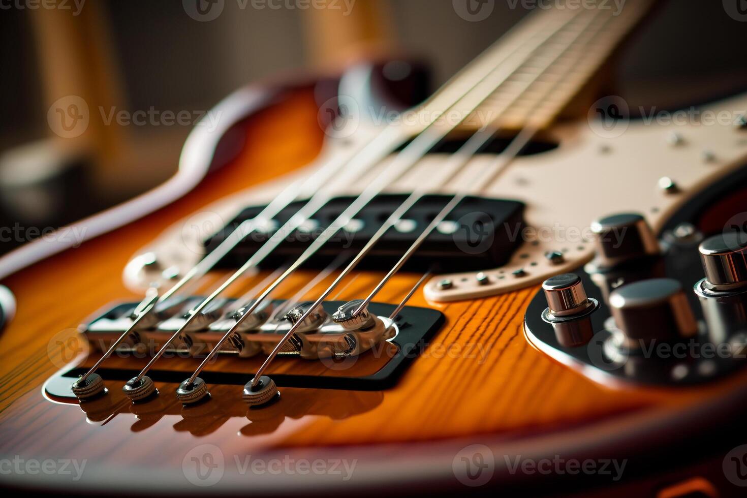 strings brown electric guitar musical instrument photo