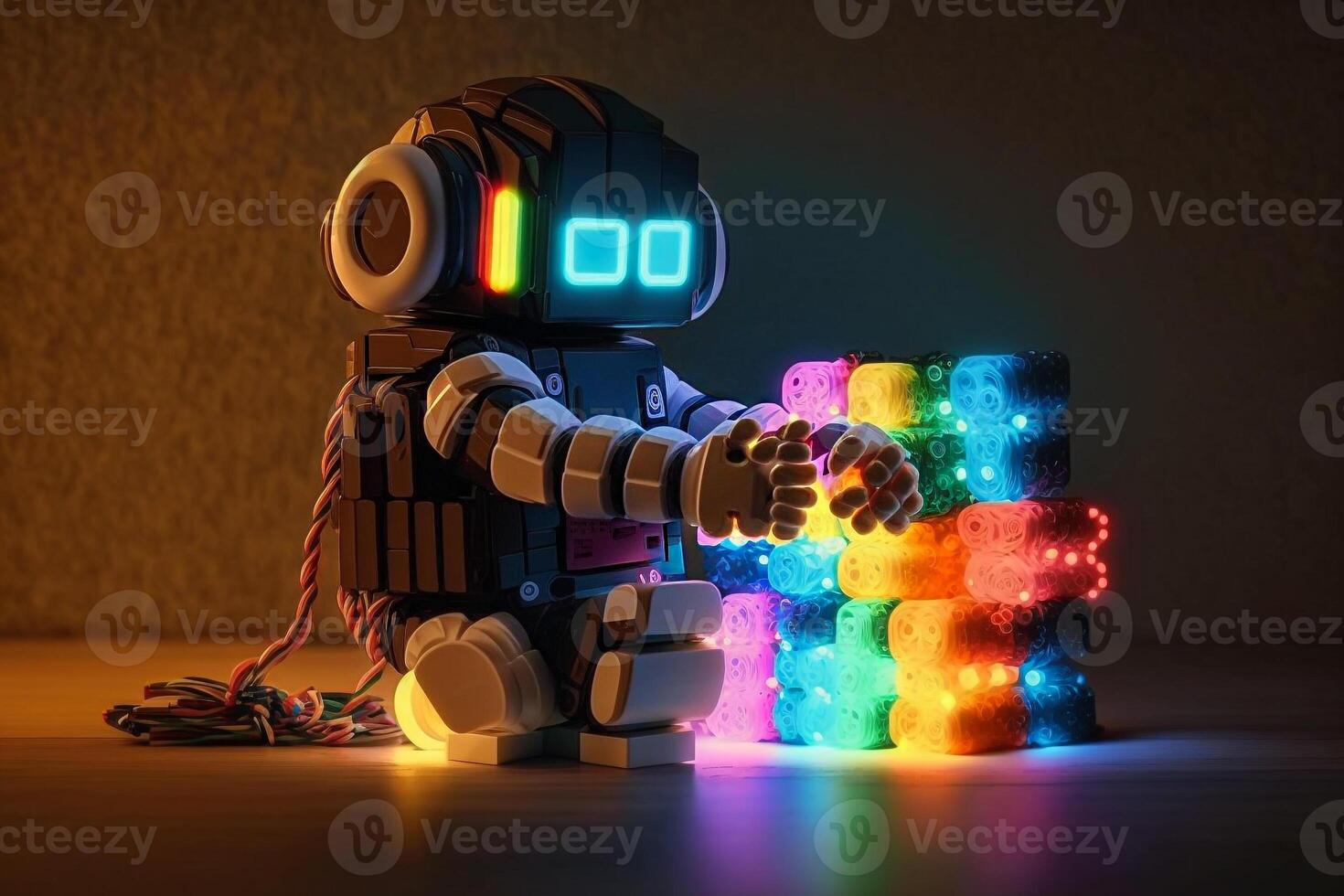 neural network trains robots for new tasks illustration photo
