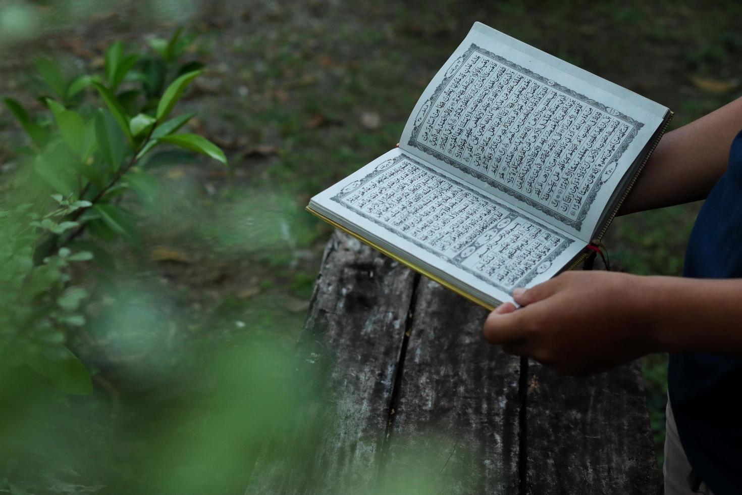 reading the Koran photo
