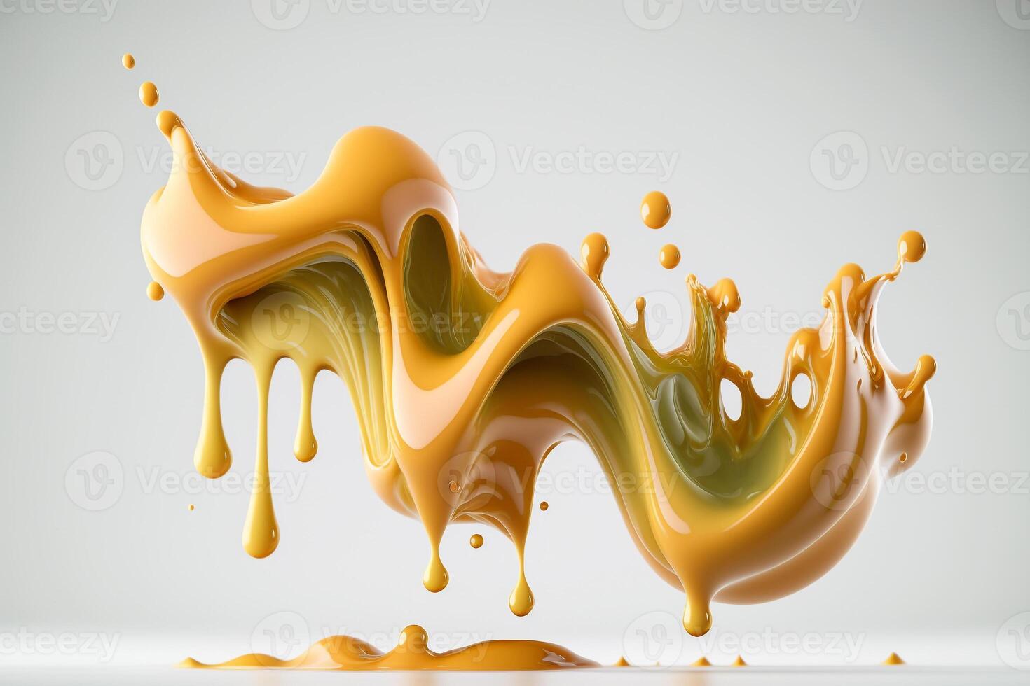 brown caramel wave splashes photo