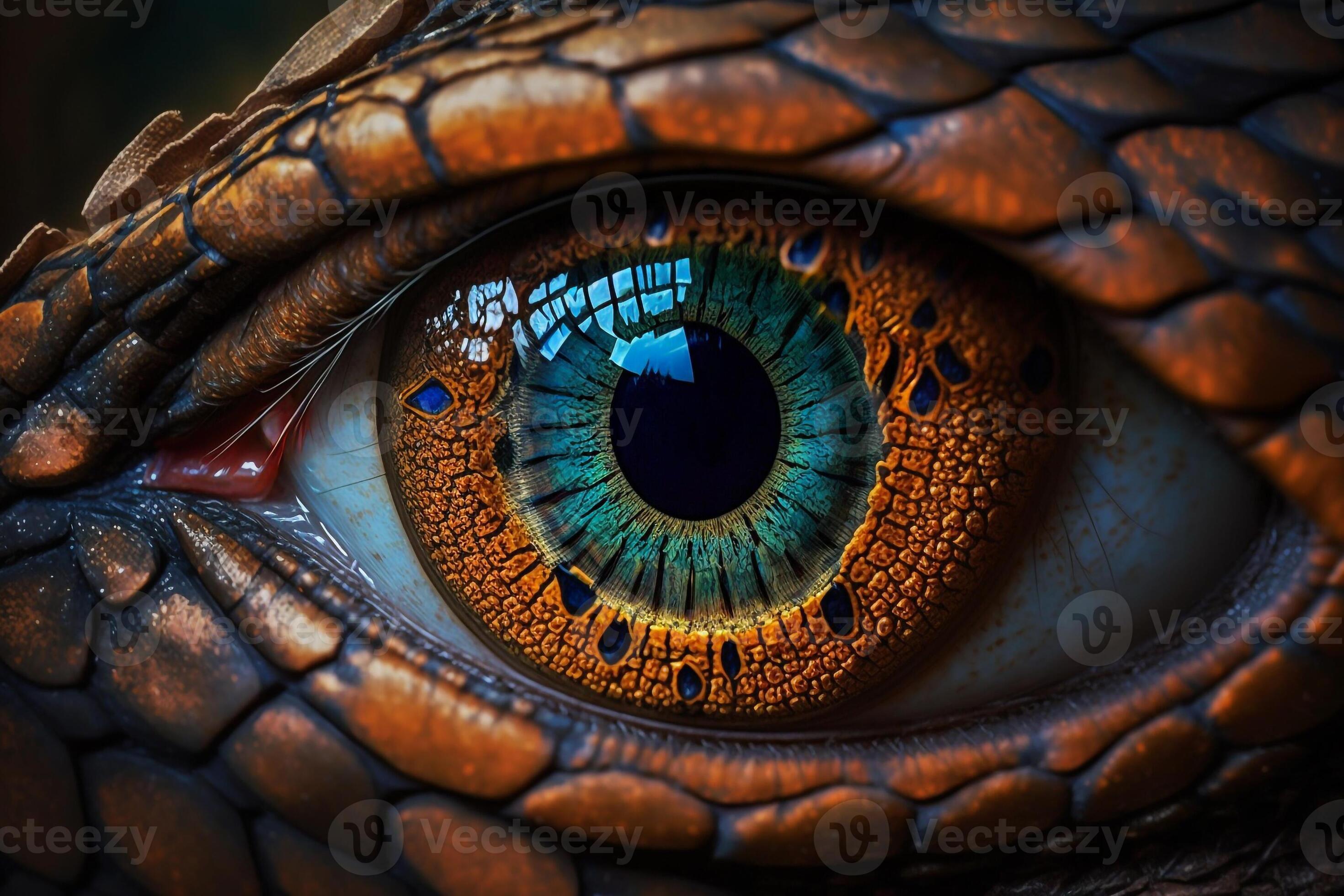 cobra snake eye closeup Generative AI 22083324 Stock Photo at Vecteezy