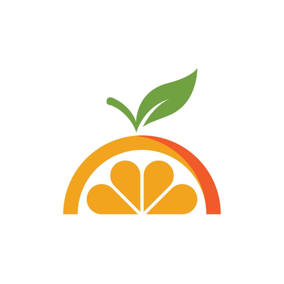 Orange logo design vector