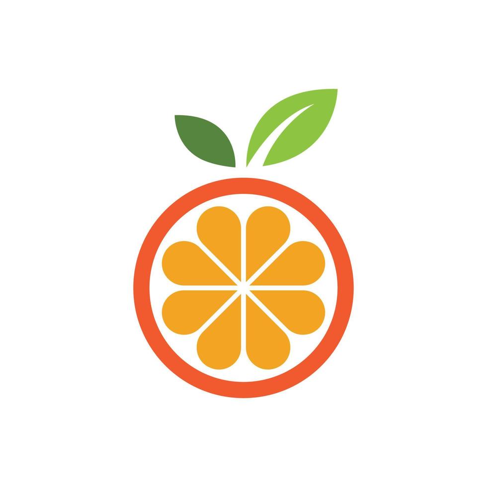 Orange logo design vector