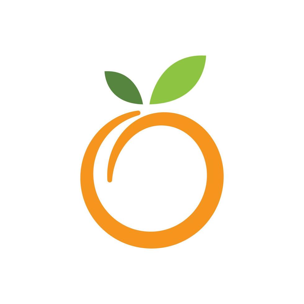 Orange logo design vector