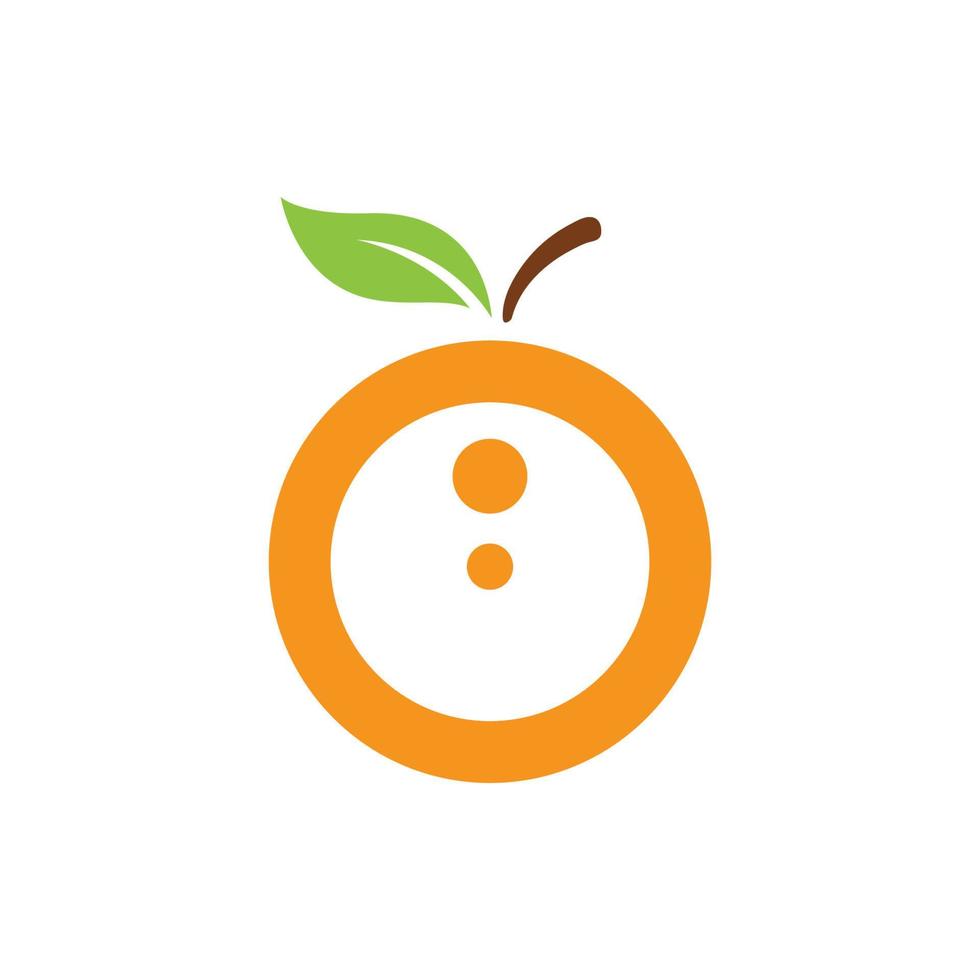 Orange logo design vector