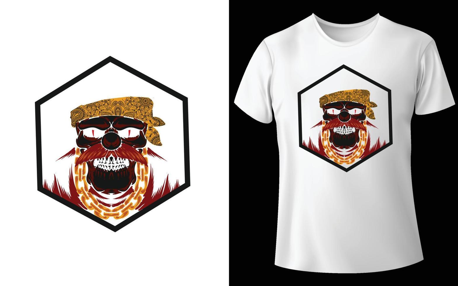 Best vector mafia skull T shirt design