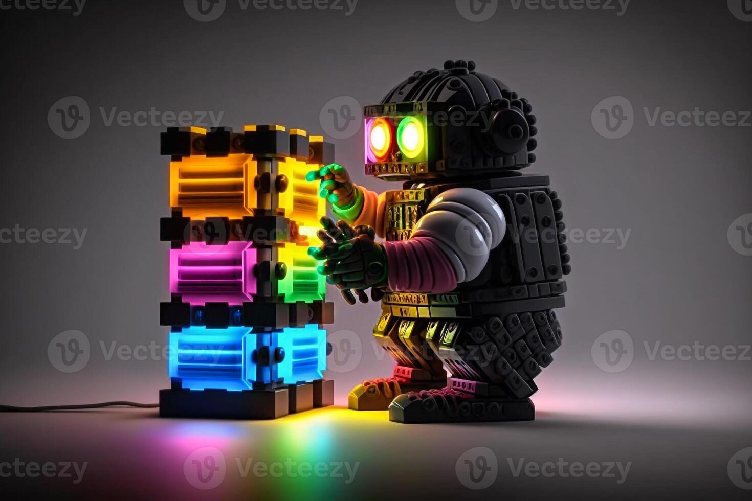 neural network trains robots for new tasks illustration photo