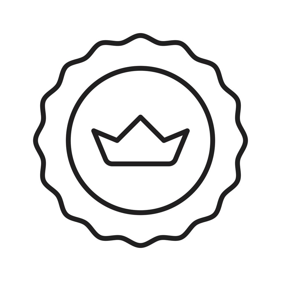 Premium Badge Icon, Medal Icon Vector, Winner Badge, Best Quality, Number One, Monarchy, Sports and Competition Badge, VIP Symbol Retro and Vintage Banner Design vector